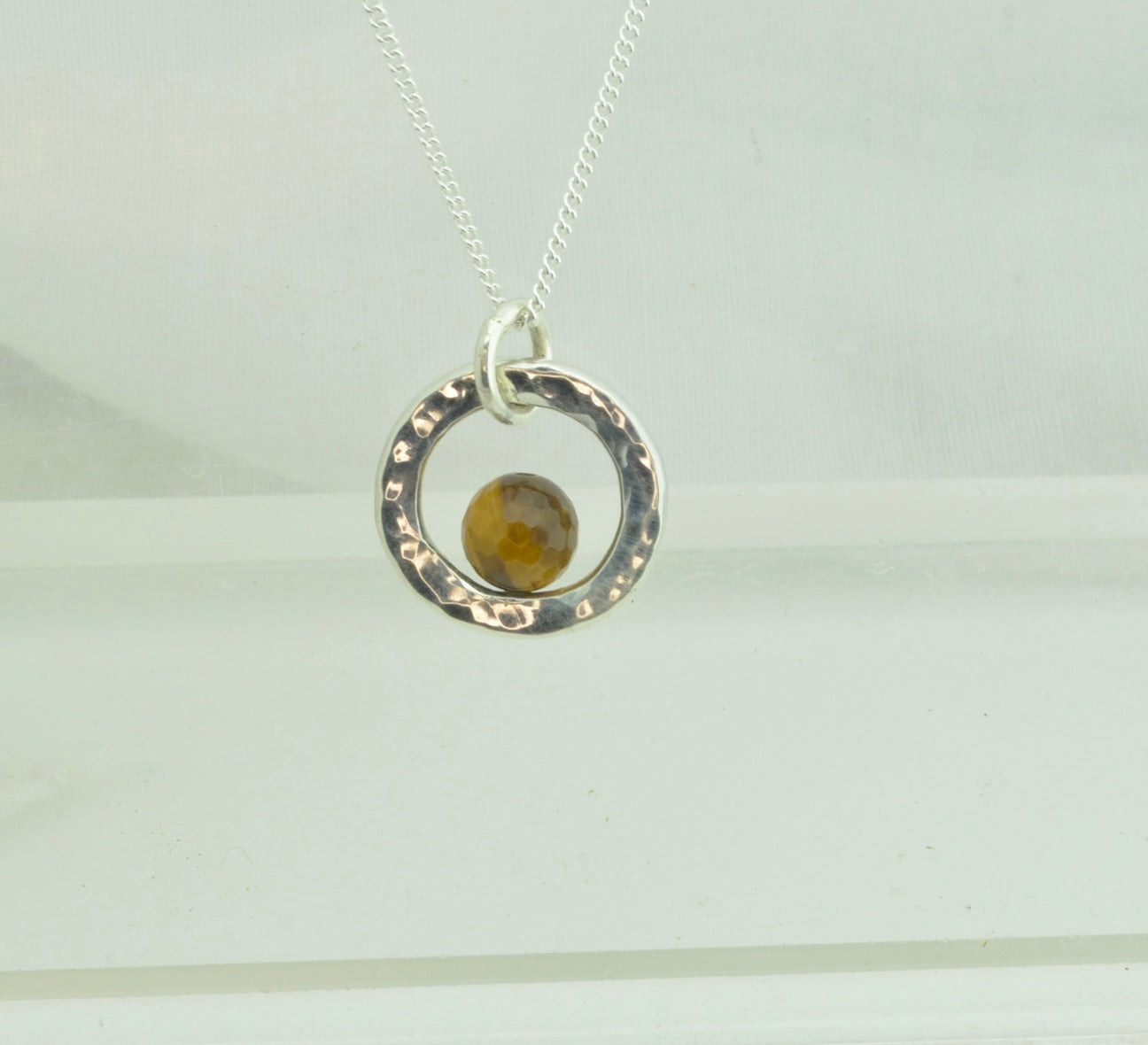Tiger’s eye silver necklace