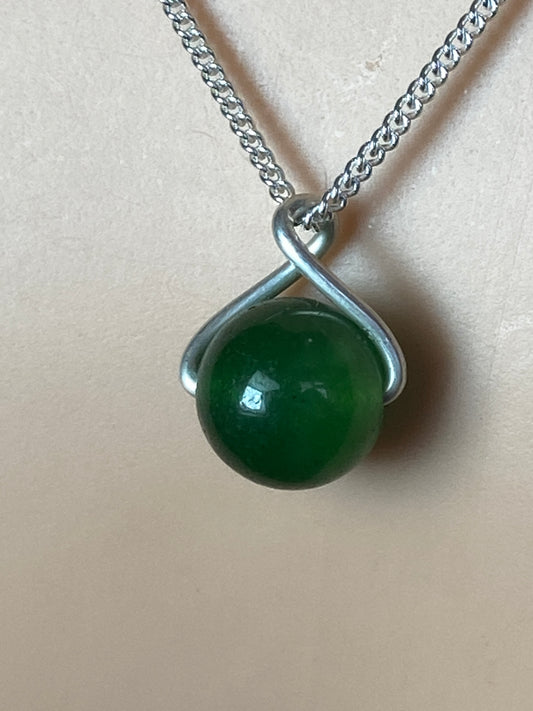 Silver Jade necklace