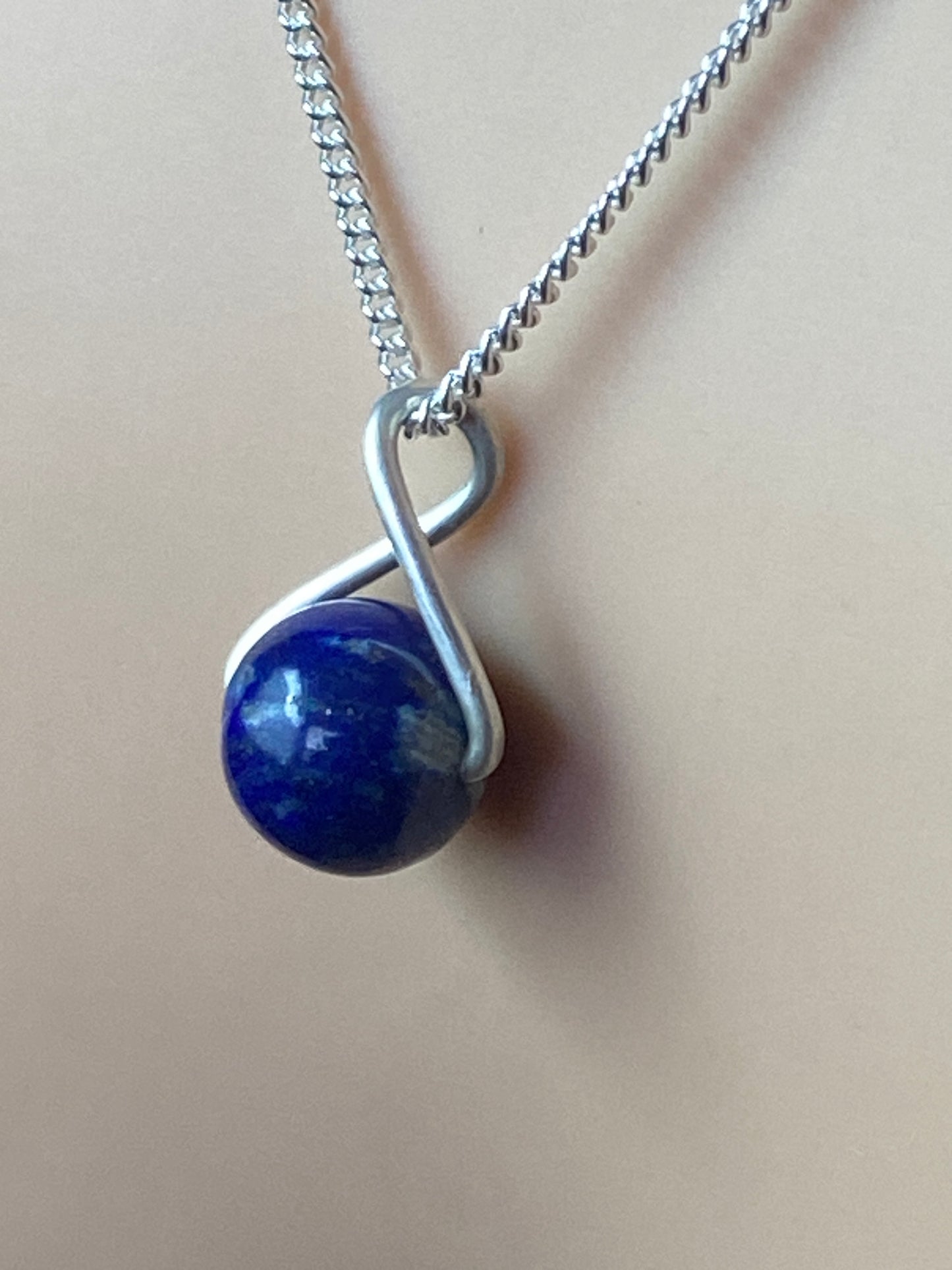 Silver Lapis lazuli pendant