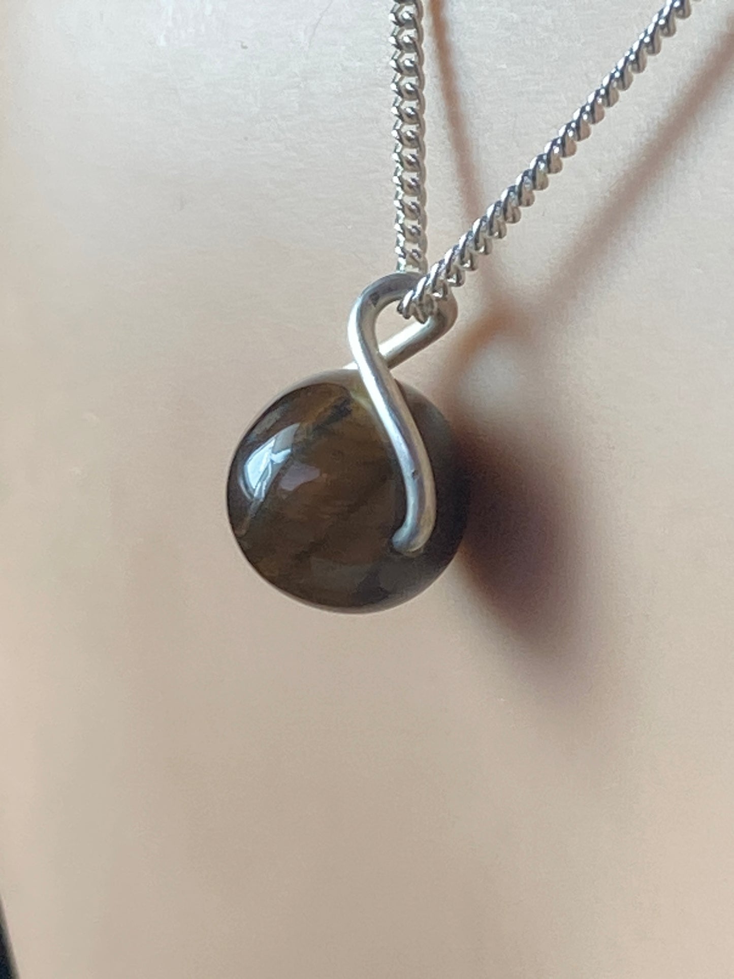 Silver Tiger’s eye necklace