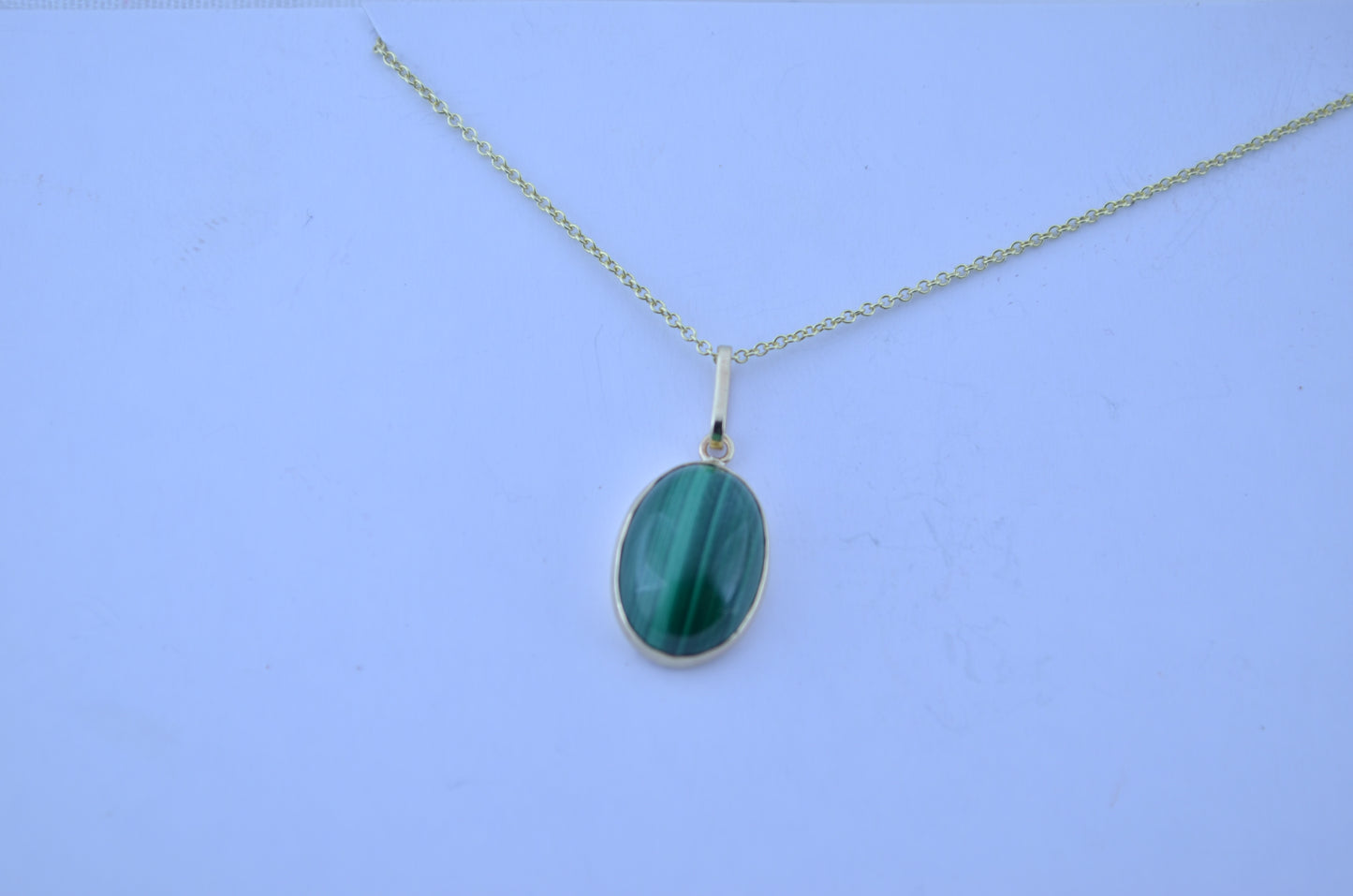gold Malachite necklace