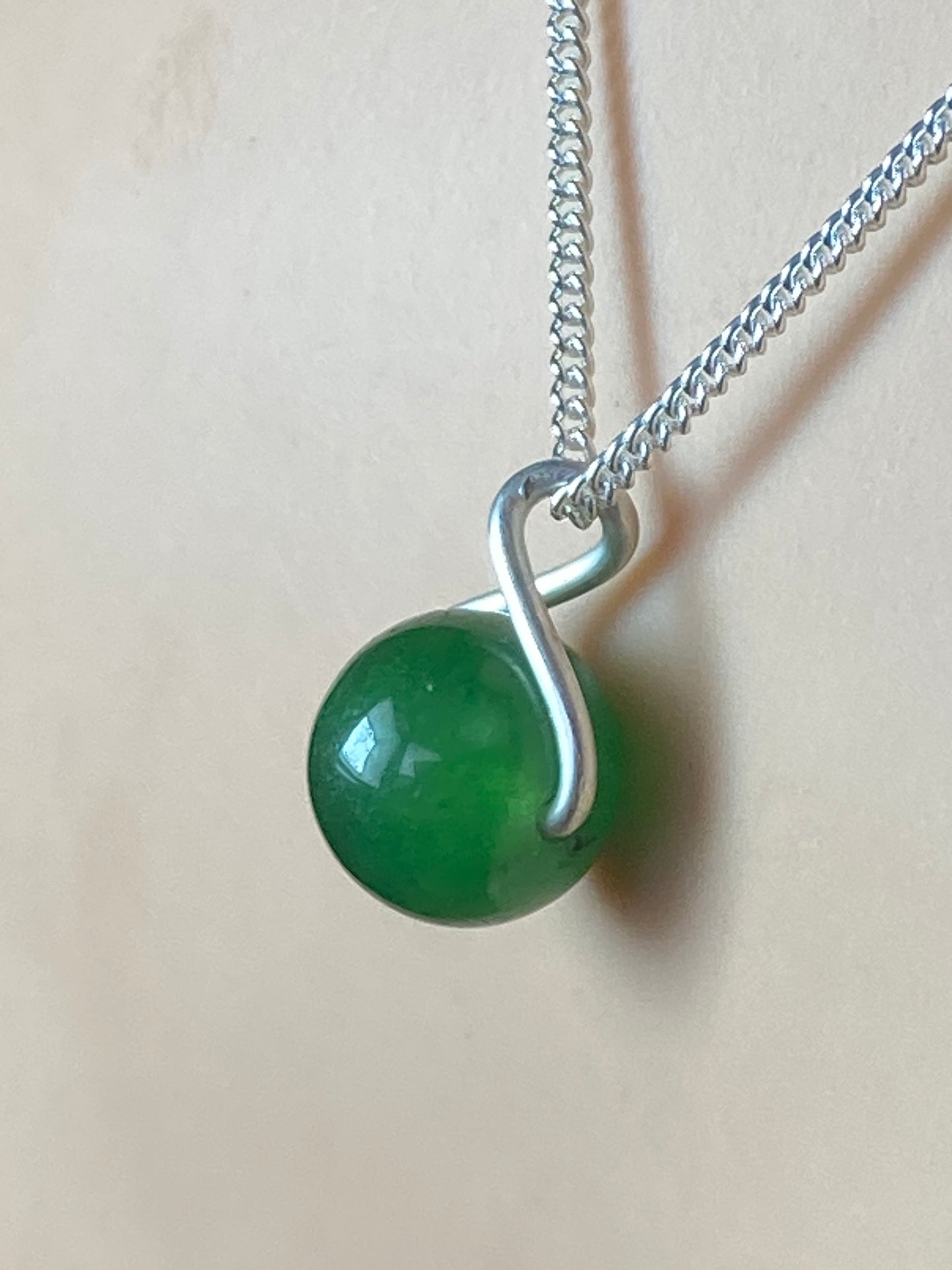 Silver Jade necklace