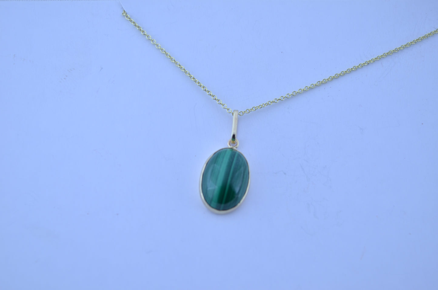 gold Malachite necklace
