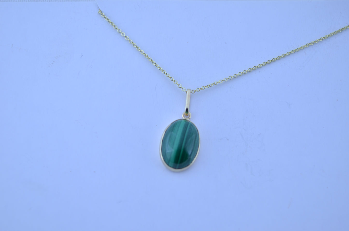 gold Malachite necklace