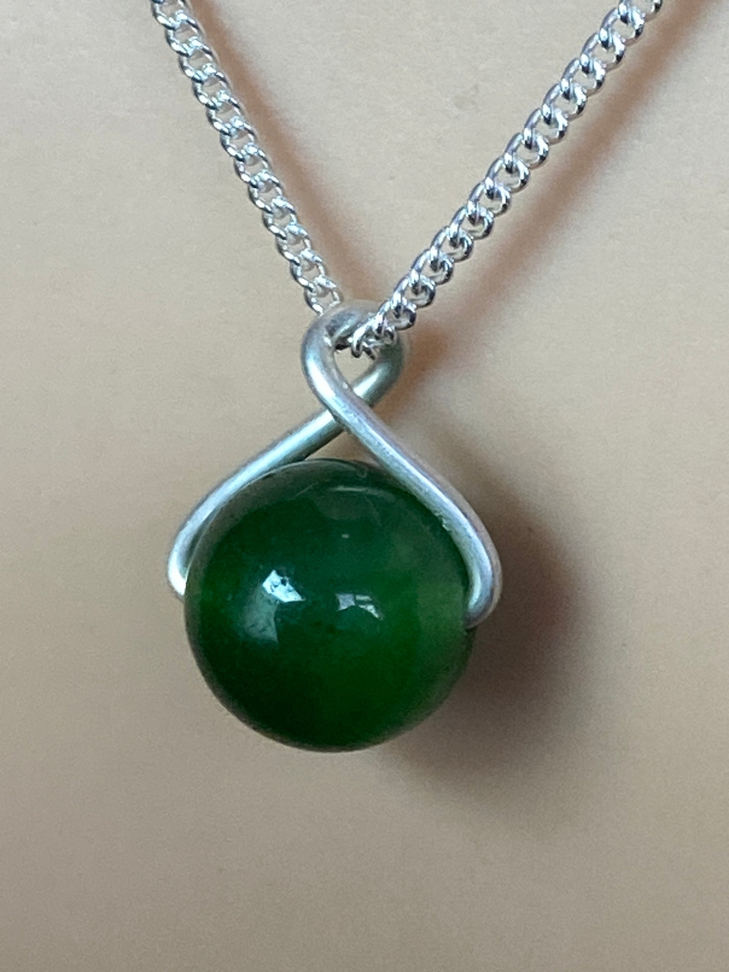 Silver Jade necklace
