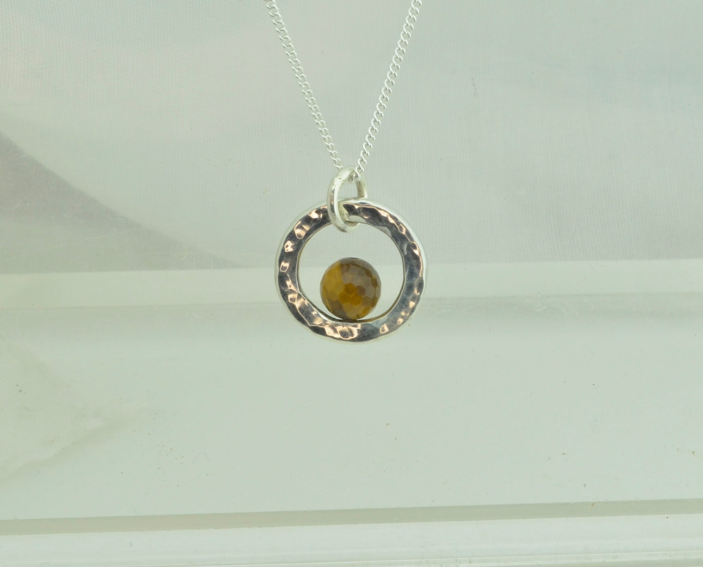Tiger’s eye silver necklace