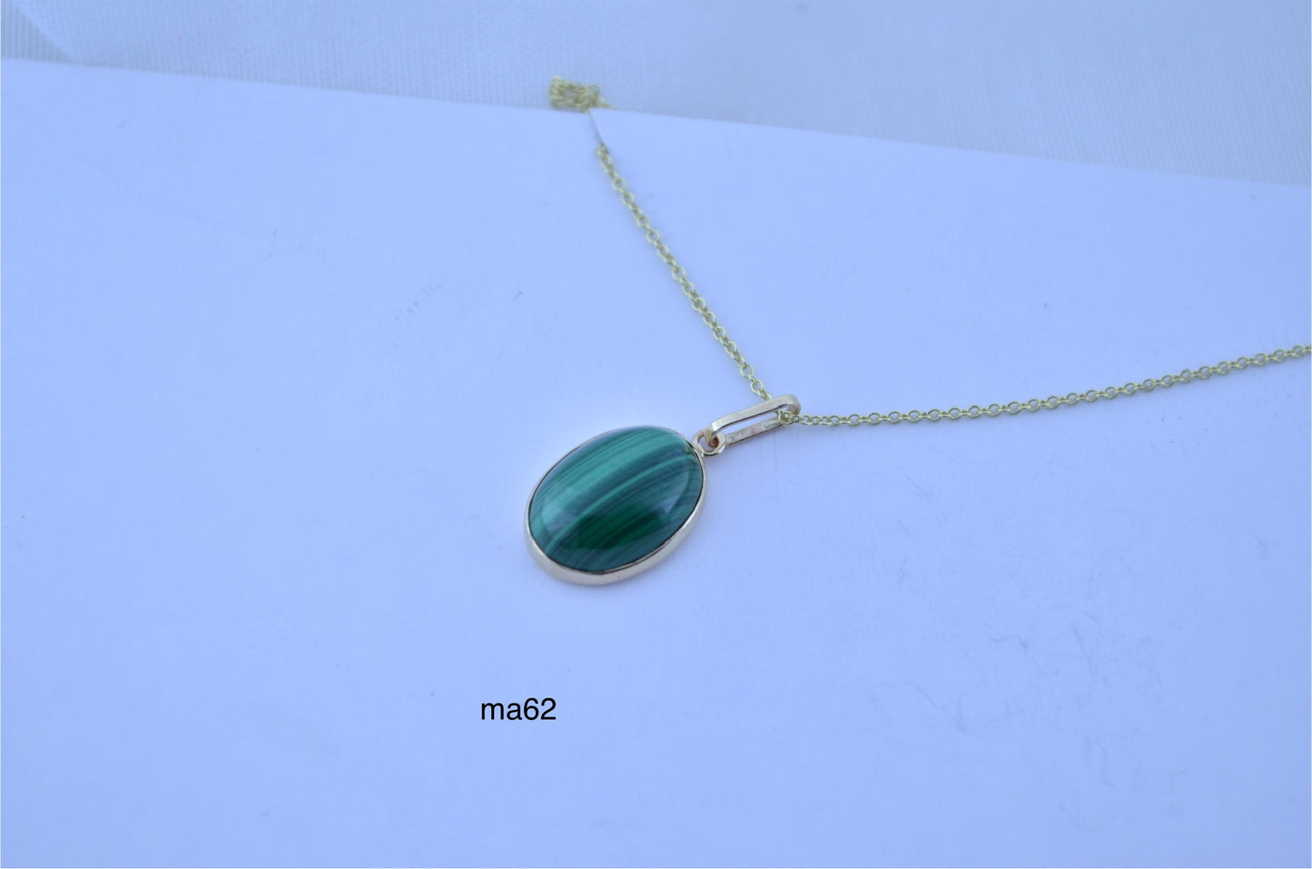 gold Malachite necklace