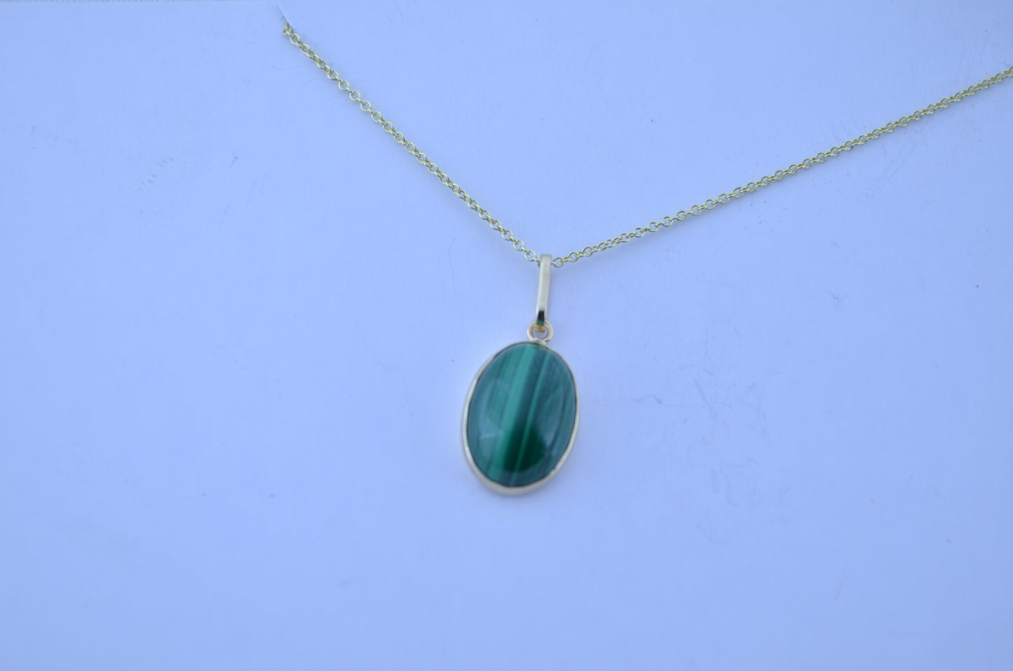 gold Malachite necklace