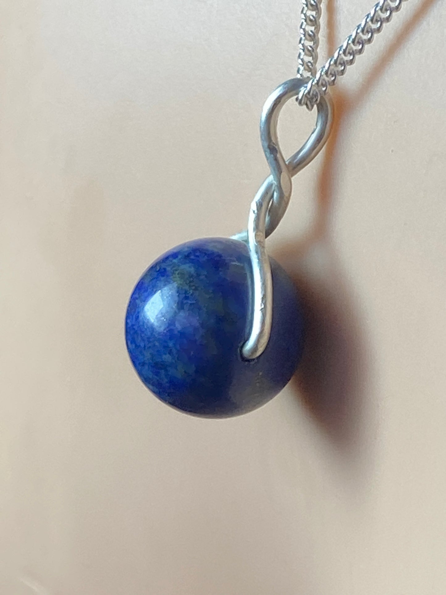 Silver Lapis lazuli necklaces