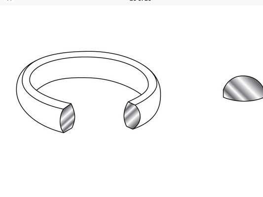 9ct Yellow Gold Court Wedding Ring