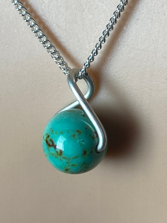 Turquoise Silver necklace