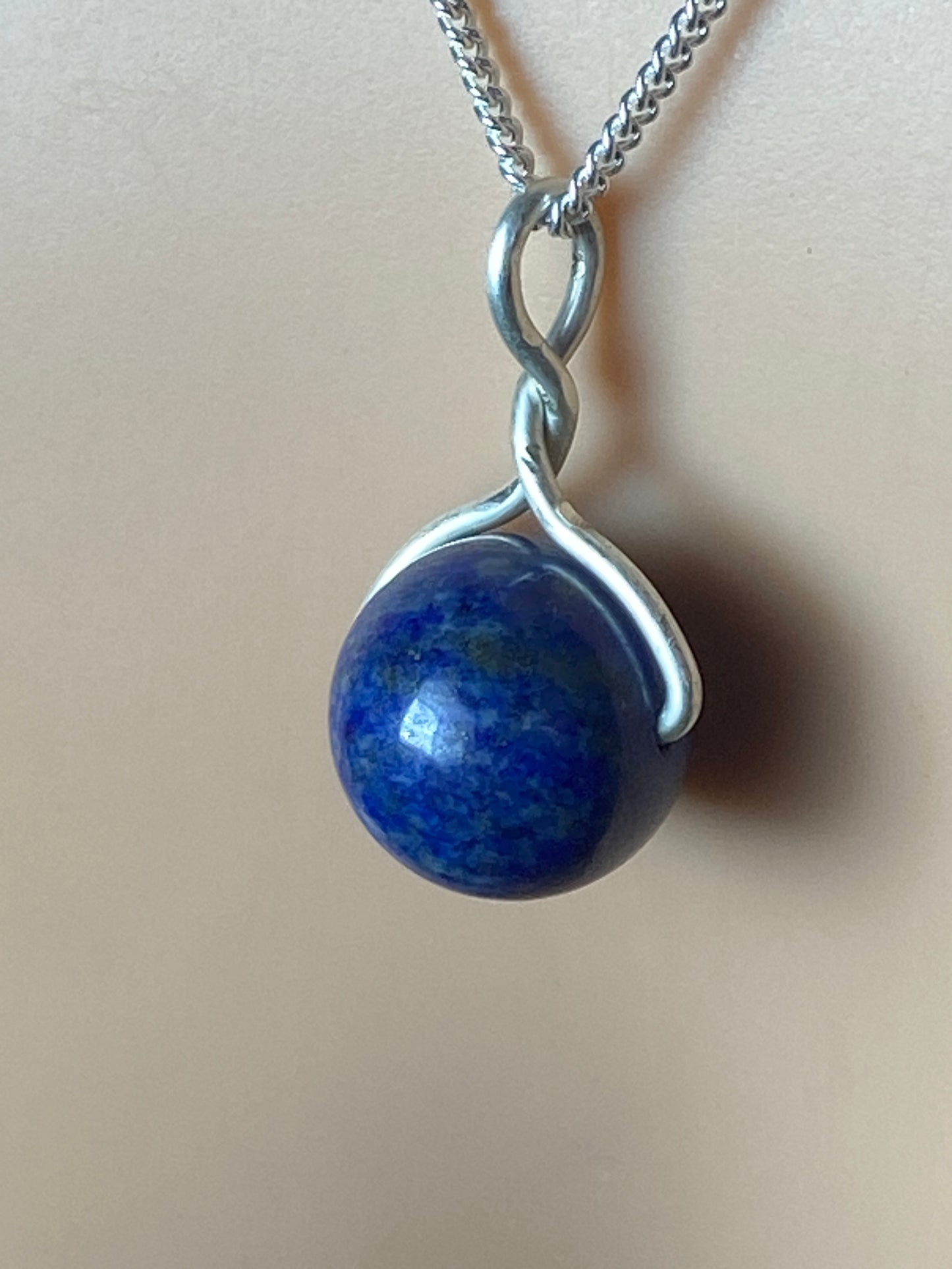Silver Lapis lazuli necklaces