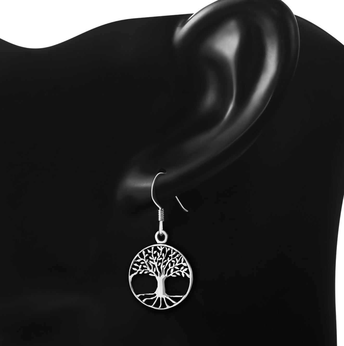 Celtic Tree of Life Silver Earrings