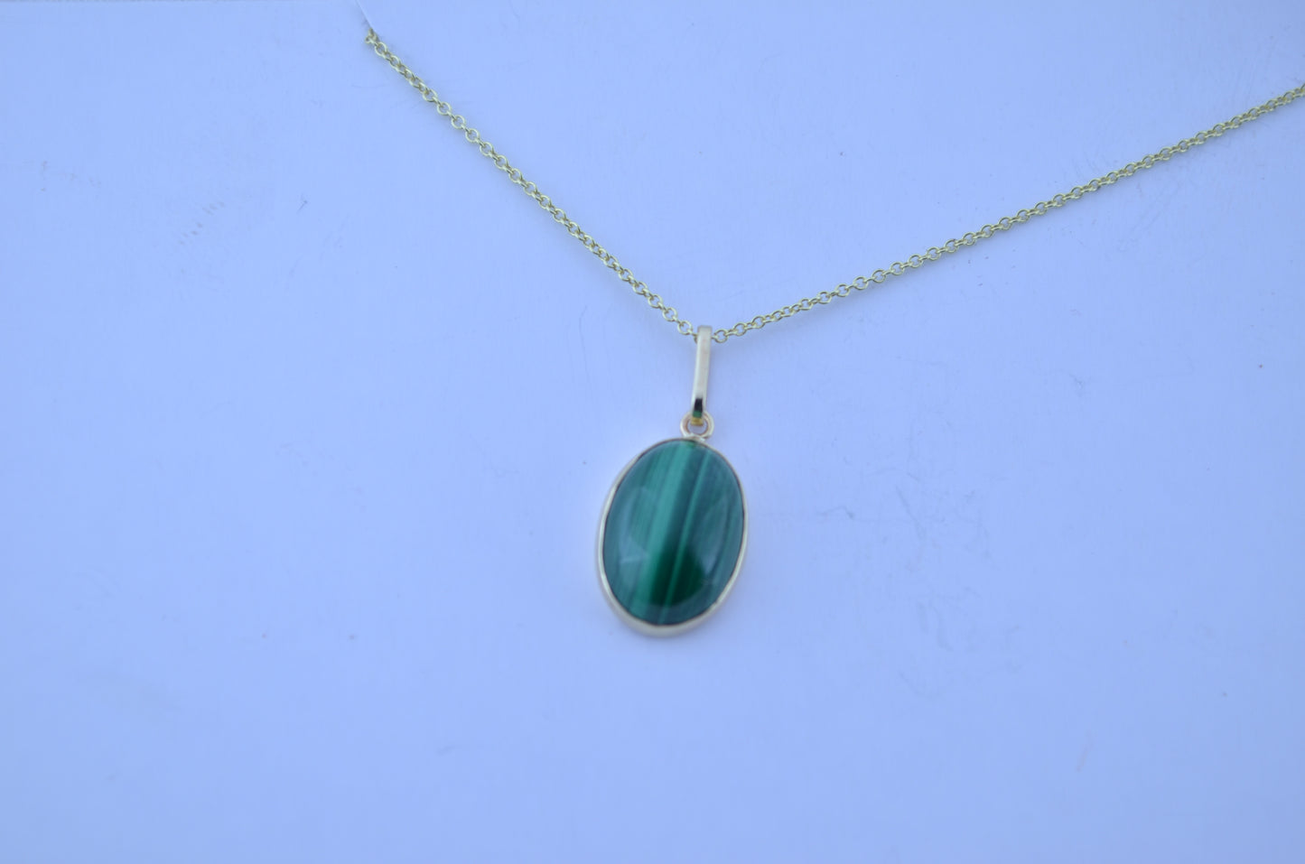 gold Malachite necklace