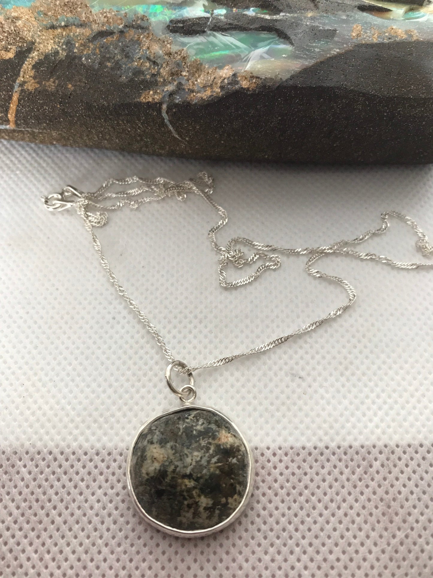 Preseli Bluestone 925 sterling silver & 18” silver chain