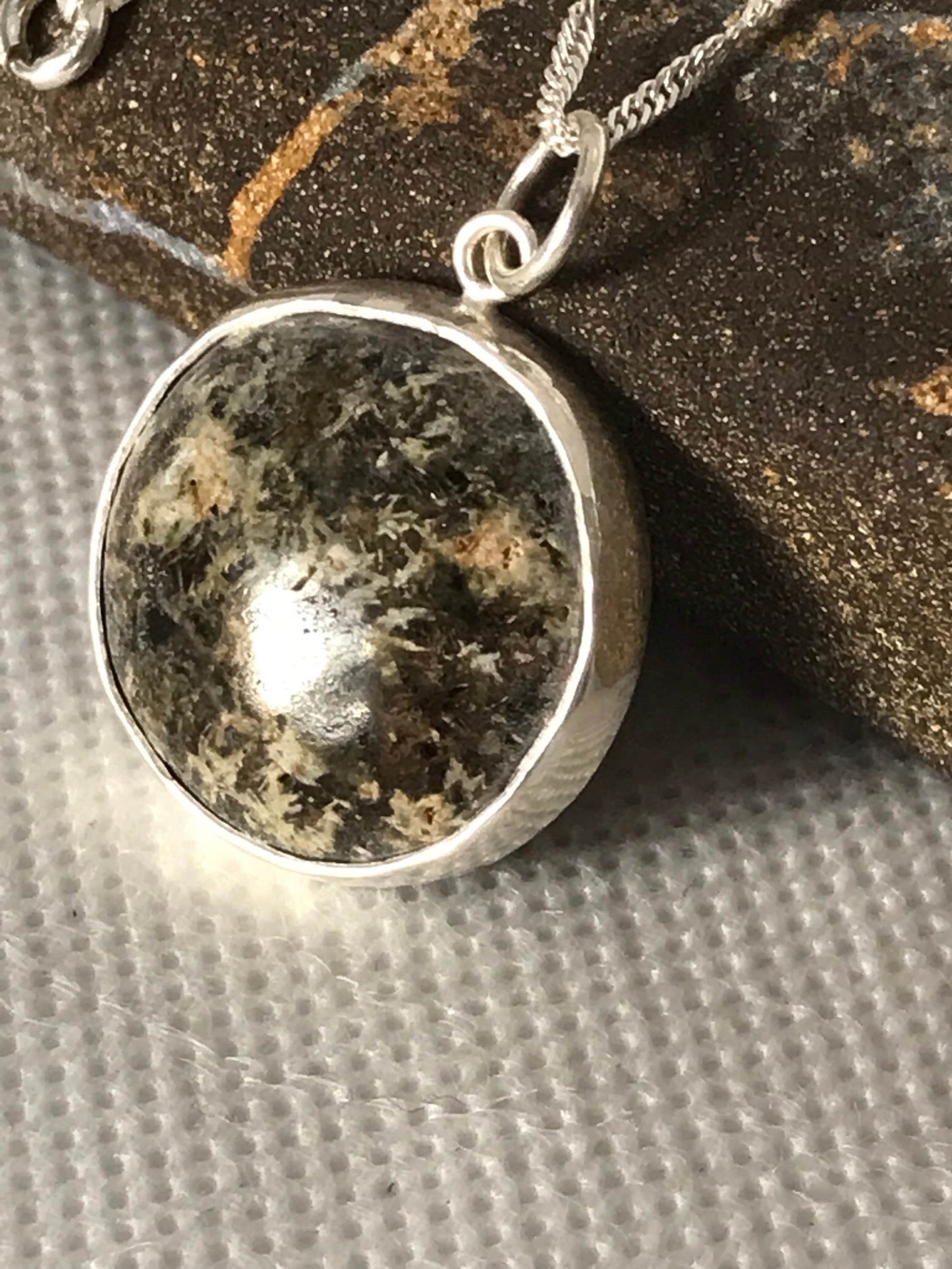 Preseli Bluestone 925 sterling silver & 18” silver chain