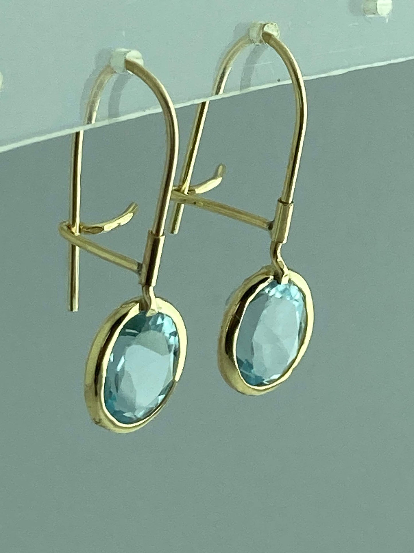 Blue topaz earrings
