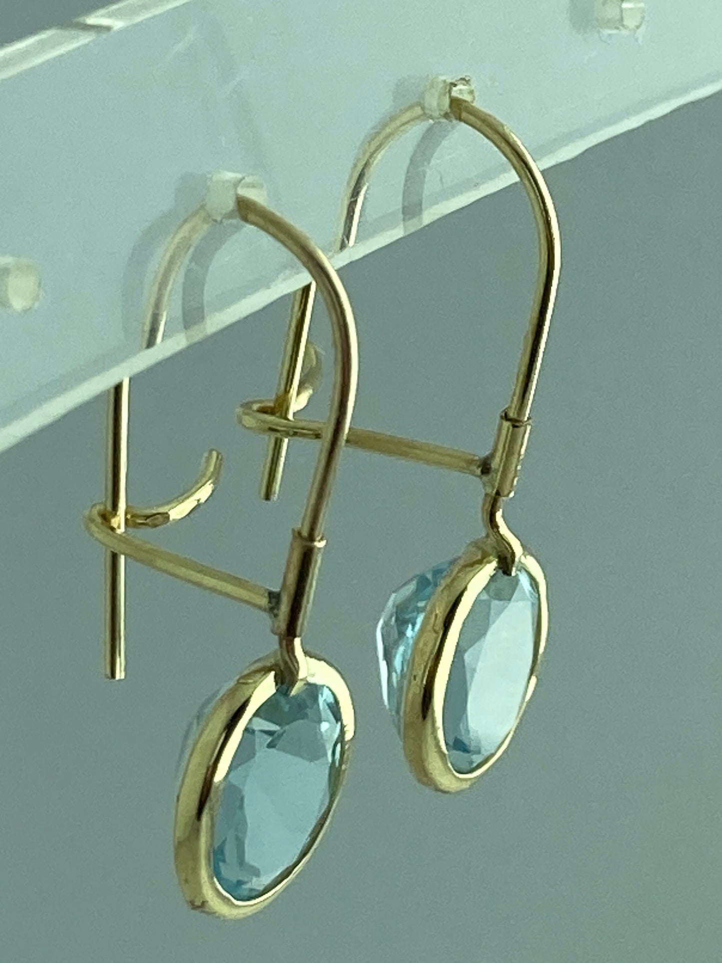 Blue topaz earrings