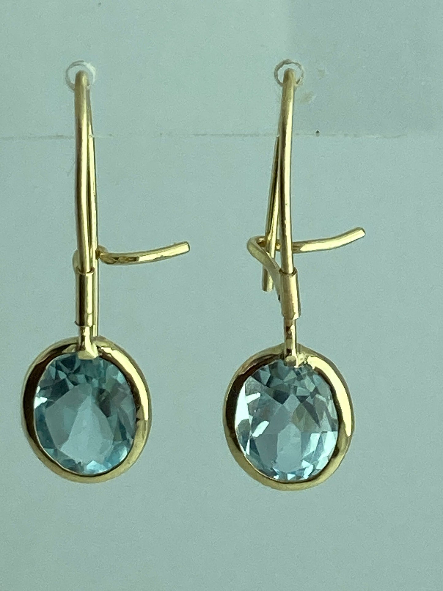 Blue topaz earrings
