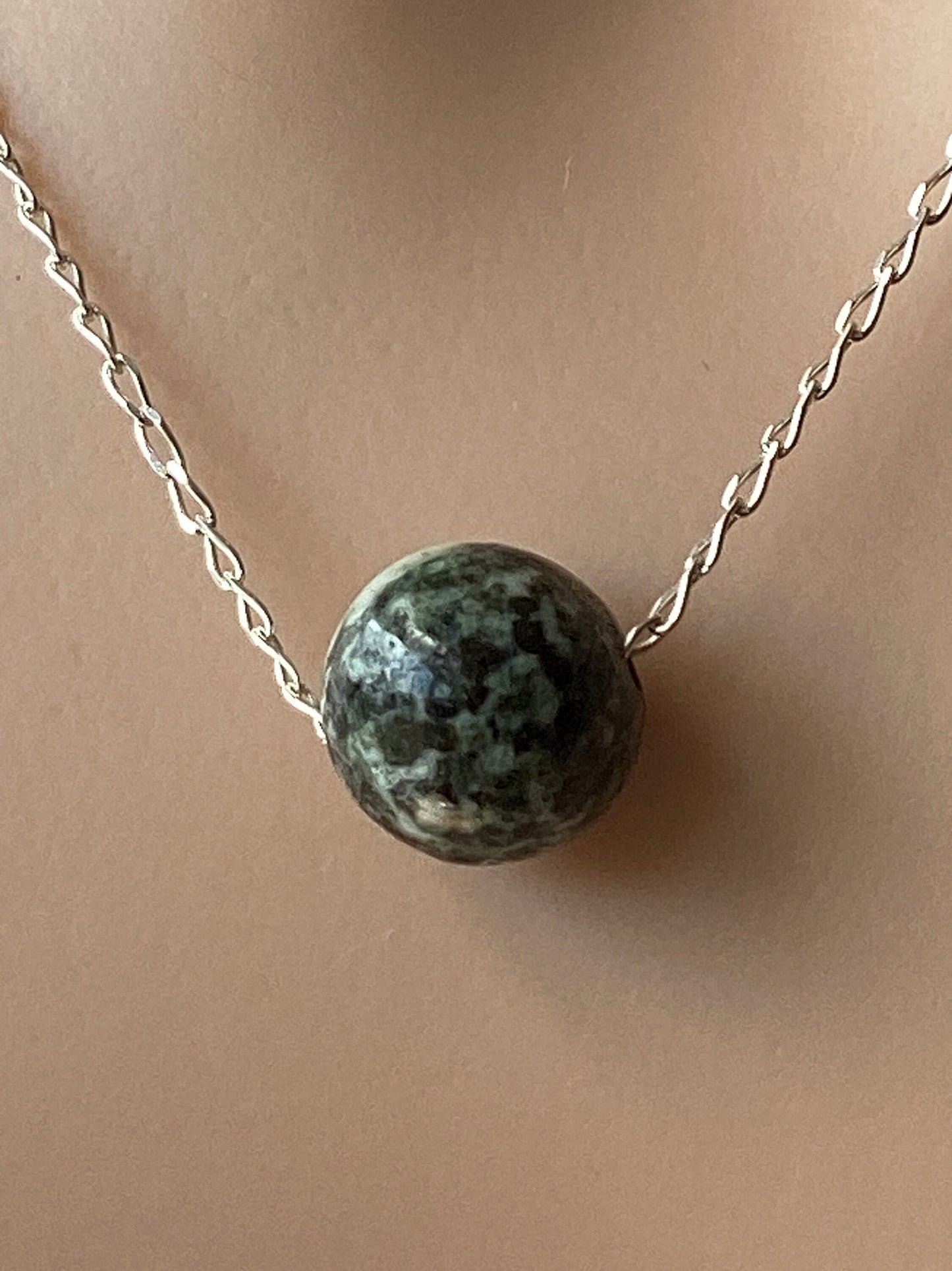 welsh Preseli Bluestone necklace