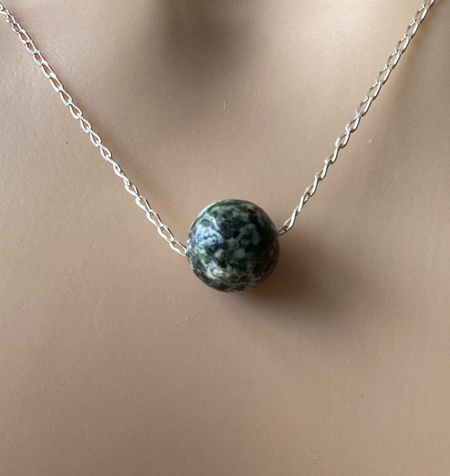welsh Preseli Bluestone necklace