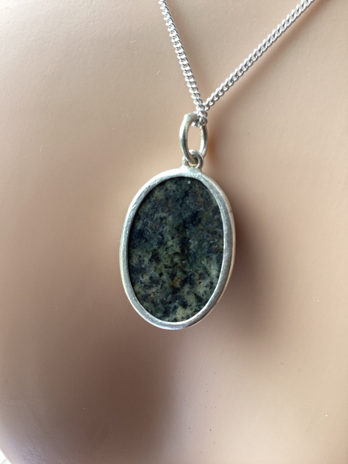 Preseli stone silver necklace