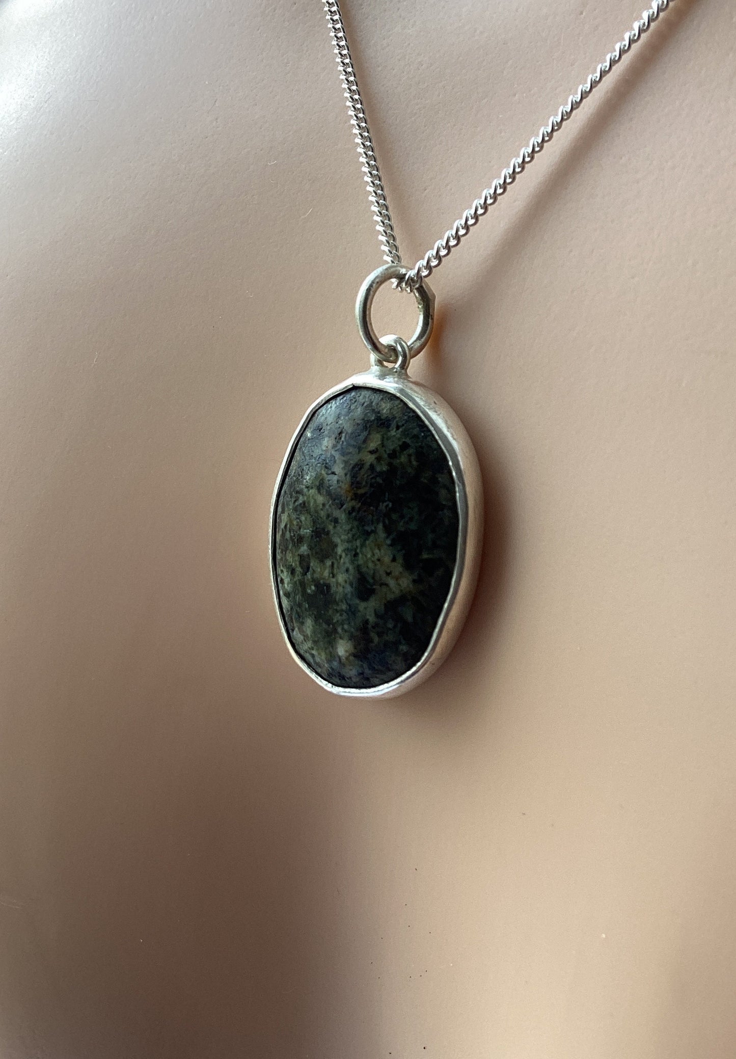 Preseli stone silver necklace
