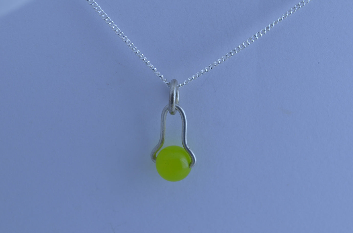 silver jade necklace, round spotted green pendant, natural gemstone, 18”chain