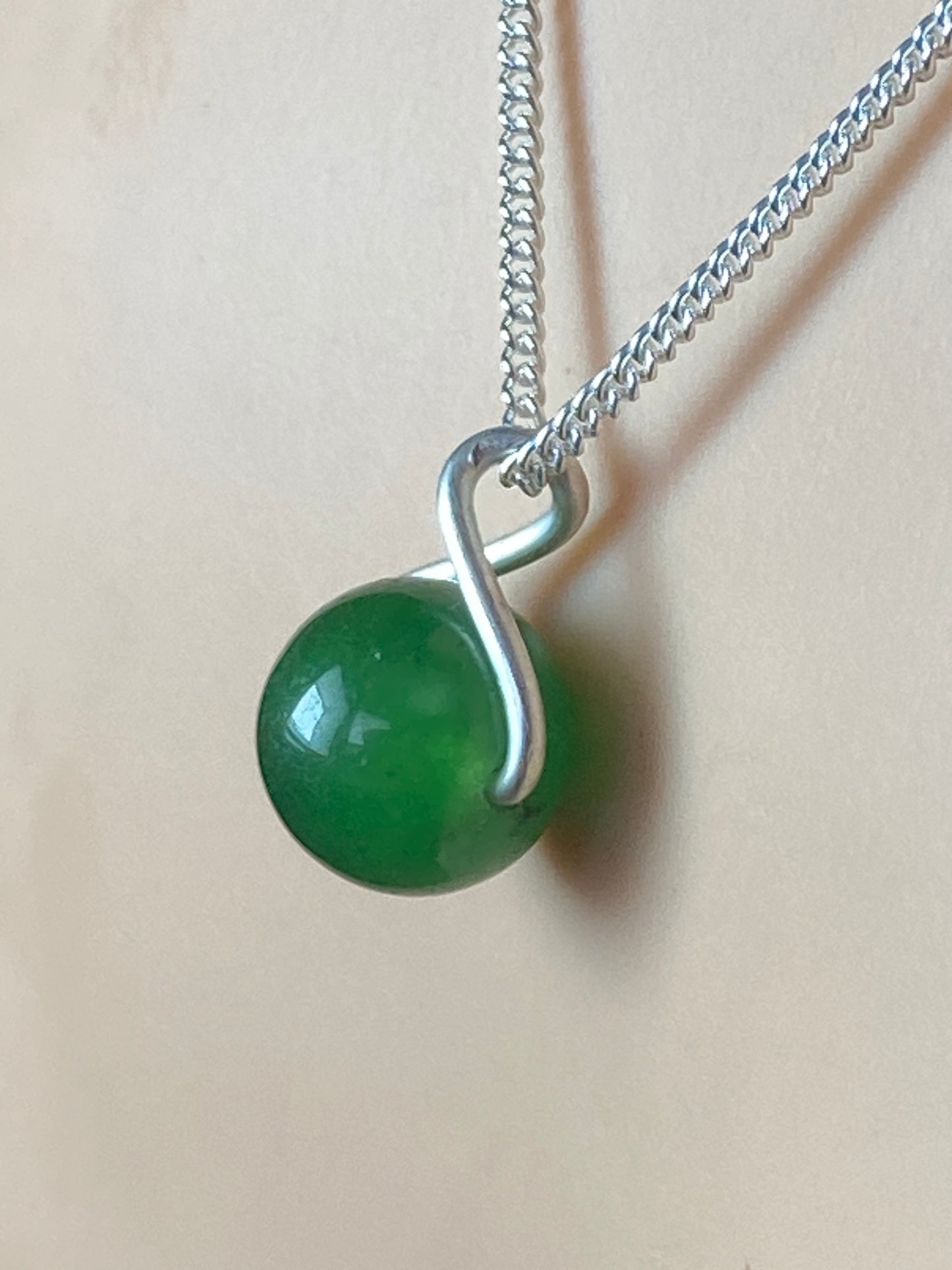 Silver Jade necklace