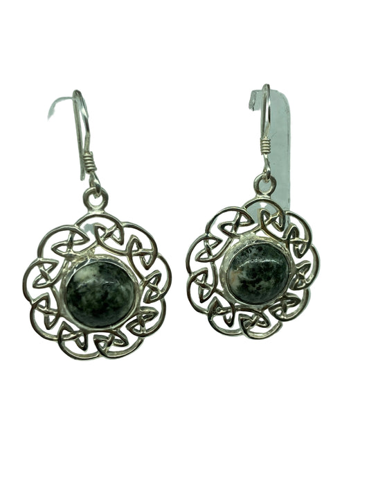 Preseli Bluestone and silver earrings, solid 925 sterling silver