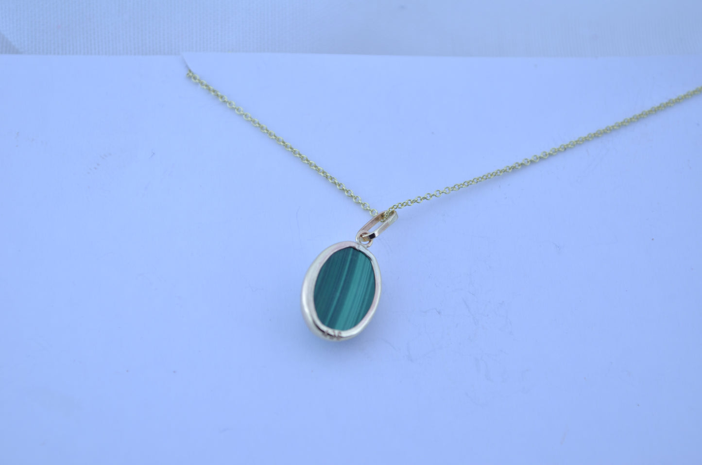 gold Malachite necklace