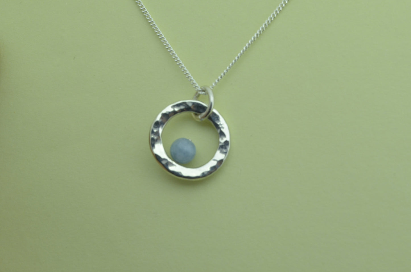 Silver Aquamarine necklace