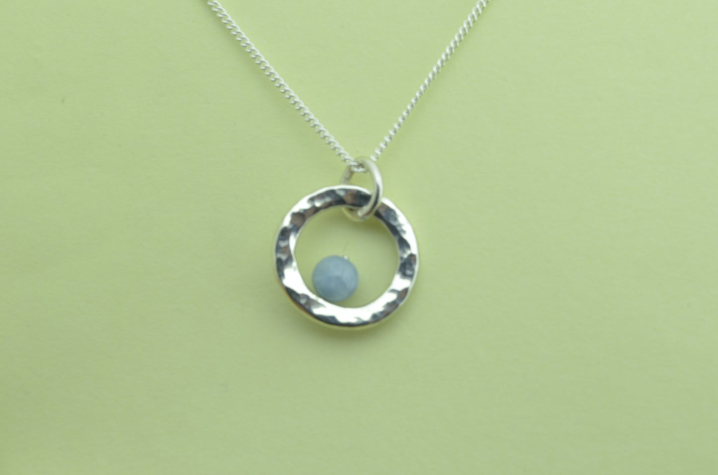 Silver Aquamarine necklace