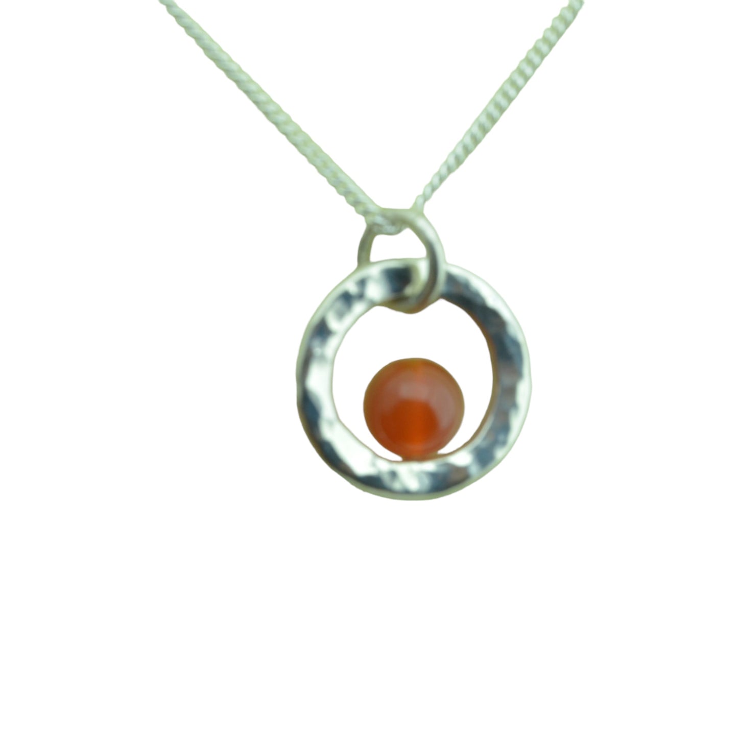 Silver Carnelian necklace