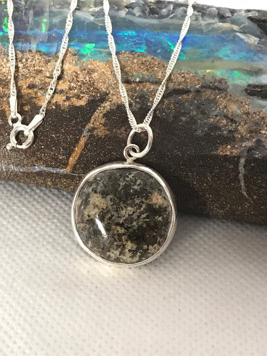 Preseli Bluestone 925 sterling silver & 18” silver chain