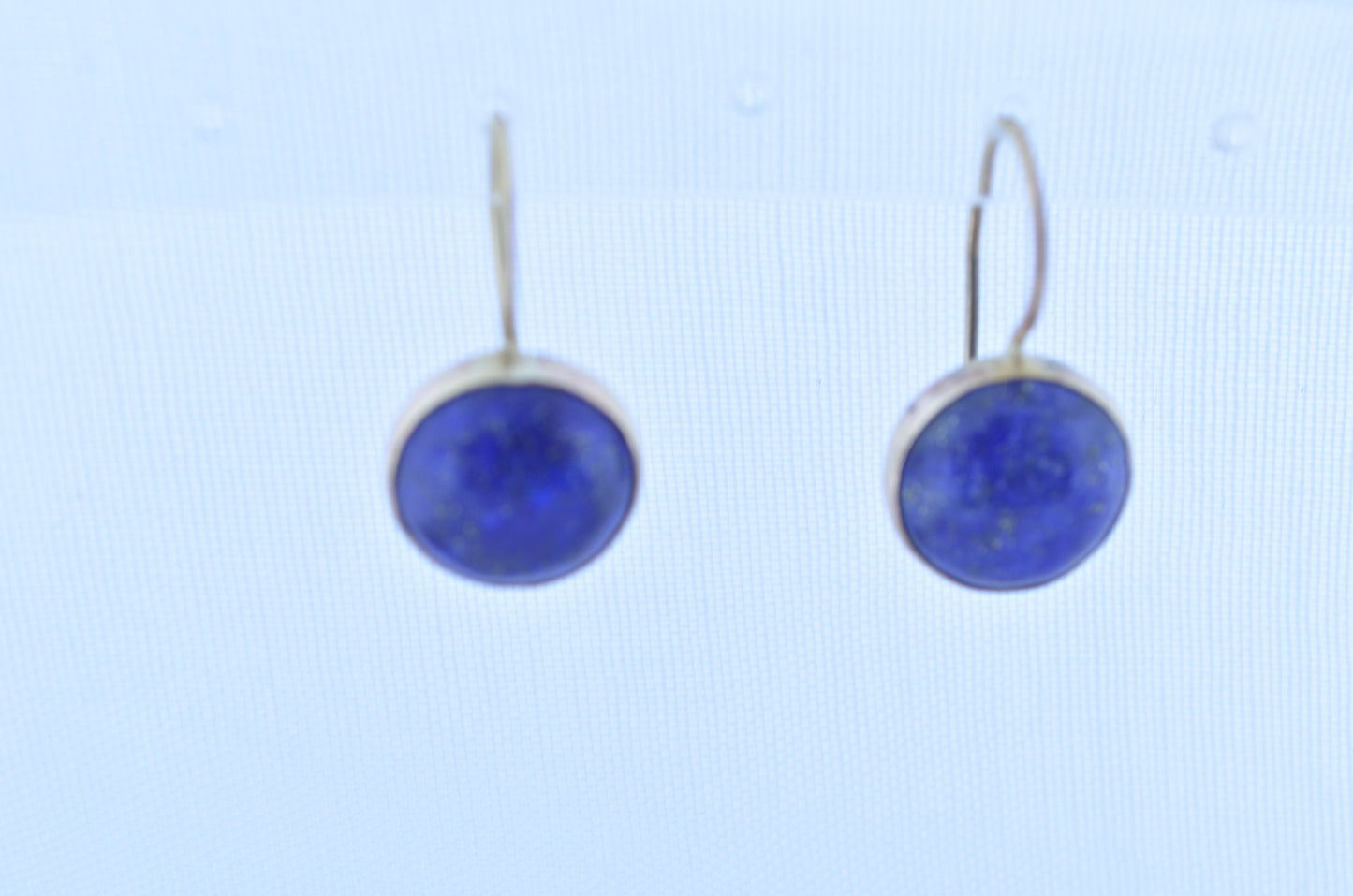 gold lapis lazuli earrings, natural blue gemstones