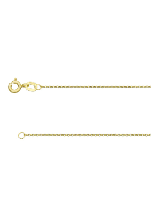 9ct gold lapis lazuli pendant, solid 9ct yellow gold necklace, natural blue gemstone, 18” chain uk hallmark