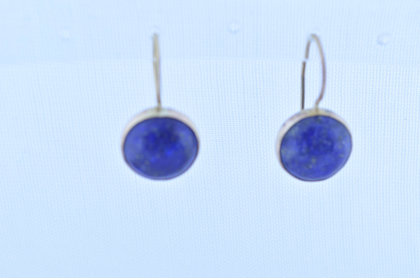 gold lapis lazuli earrings, natural blue gemstones