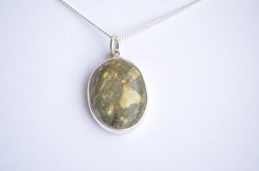 Preseli Bluestone pendant and silver chain