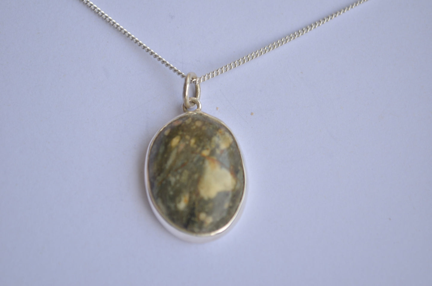 Preseli Bluestone pendant and silver chain