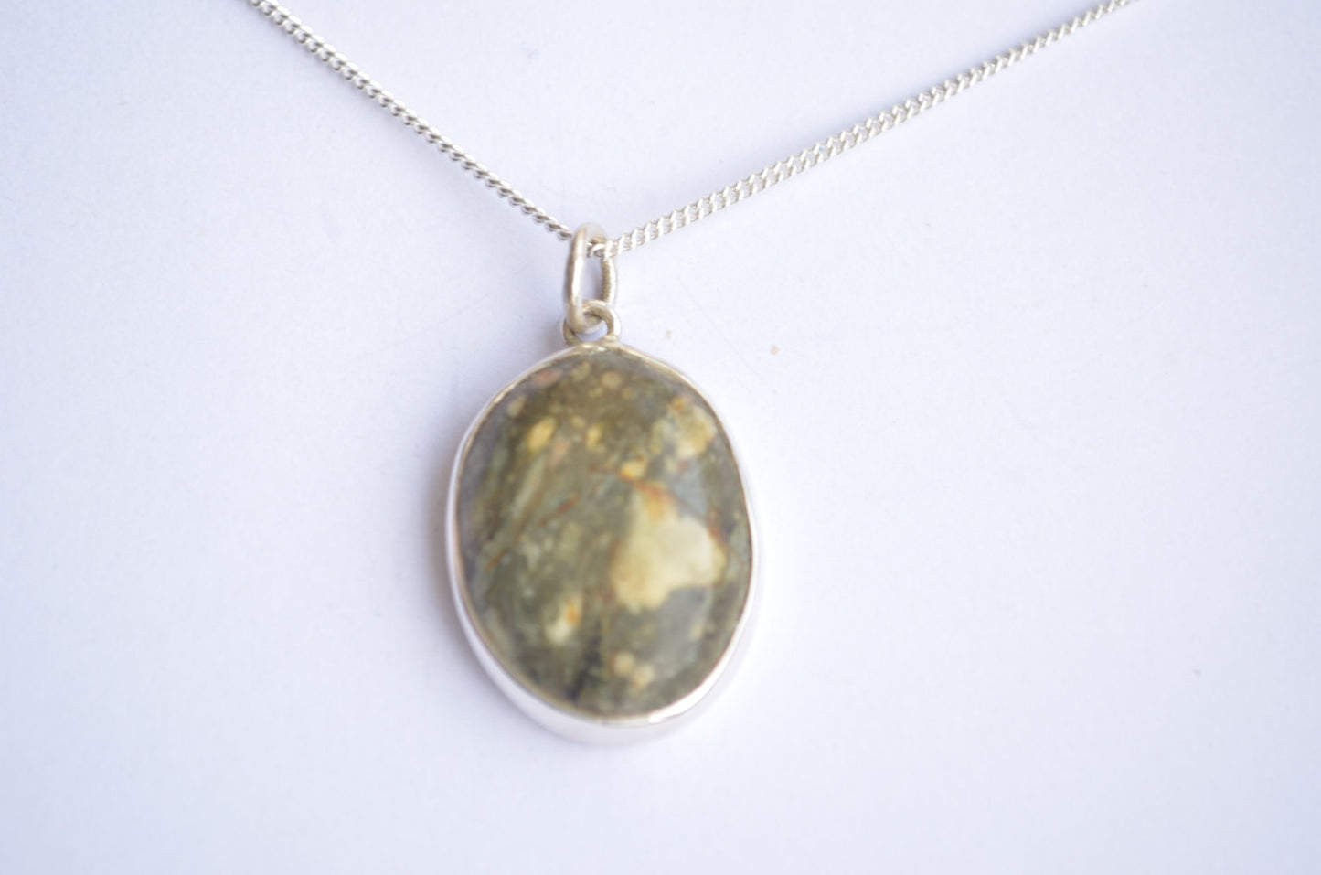 Preseli Bluestone pendant and silver chain