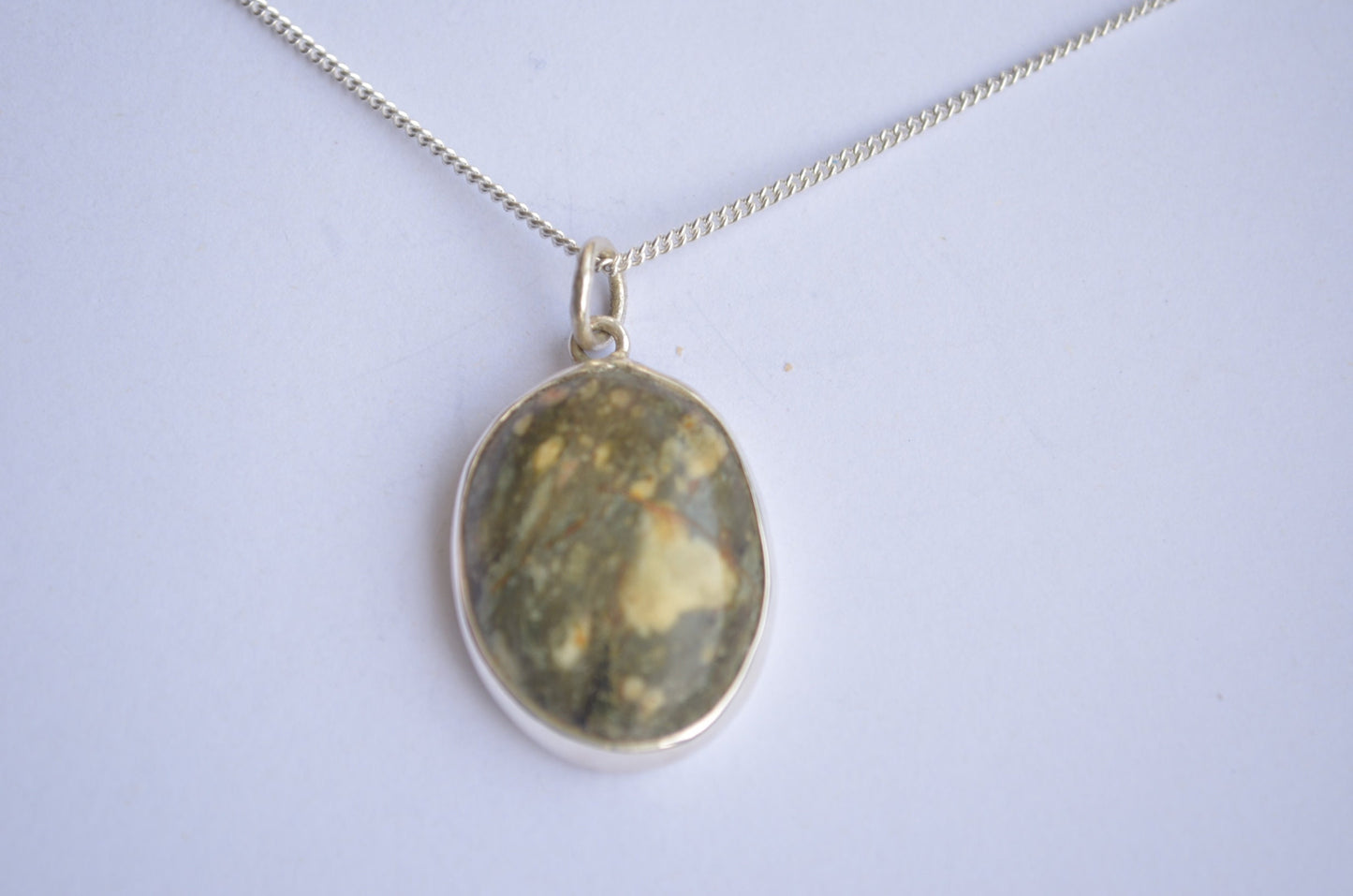 Preseli Bluestone pendant and silver chain